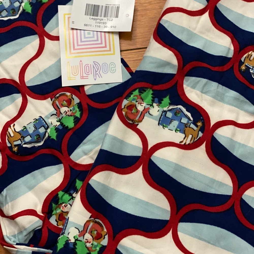 BNWT LuLaRoe vintage holiday leggings Winter TC2